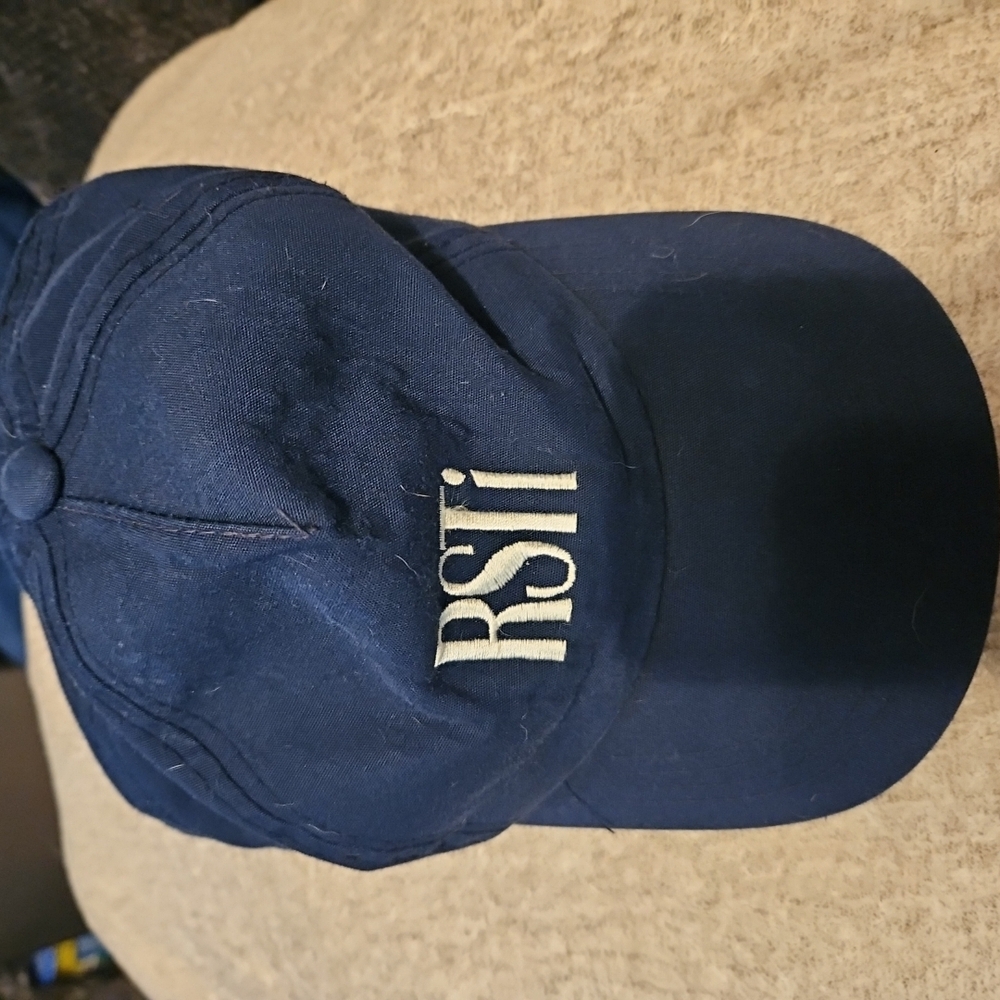 RSTI VTG Basebal Cap Navy Blue Mens Hat Yupoong On Clasp (A-44)